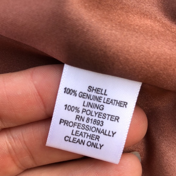 NWOT! - D & CO. 100% Genuine Lamb Leather Moto Jacket - Picture 11 of 11